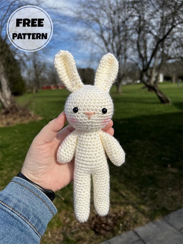 Sleeping Buddy Long Legged Crochet Bunny Free Amigurumi Pattern (2)