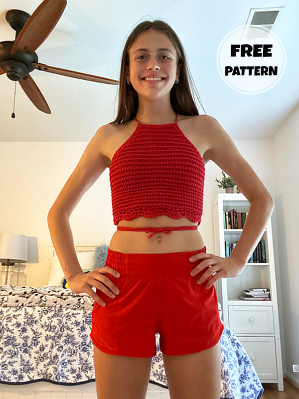 Willow Crochet Halter Top Easy Pattern Free