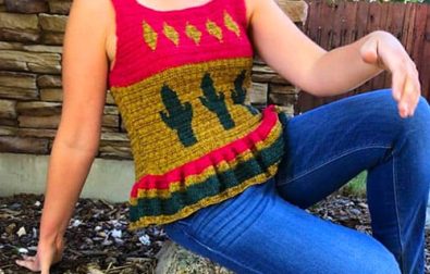 cactus-crochet-top-dress-woman-free-pattern