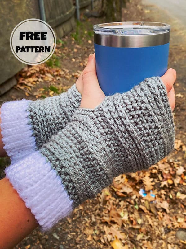 Cracks Crochet Pattern For Fingerless Gloves Free