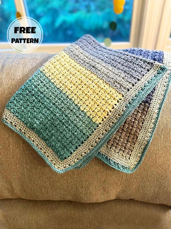 Cute Baby Girl Crochet Blanket Free Pattern