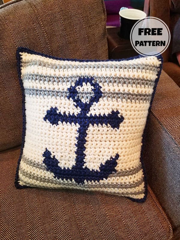 Sailor Crochet Pillow Shams Pattern Free