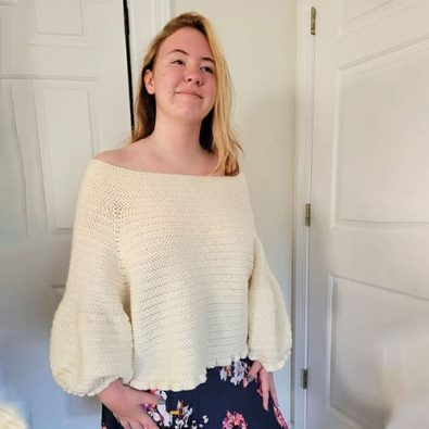 white-sweater-with-crochet-sleeves-free-pattern