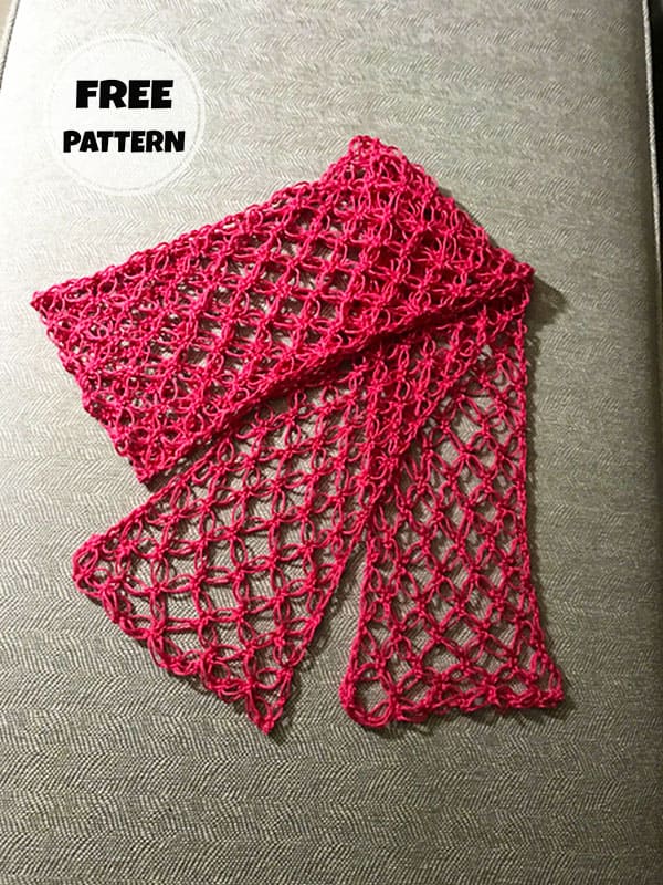 Beautiful Lace Crochet Scarf Pattern Free