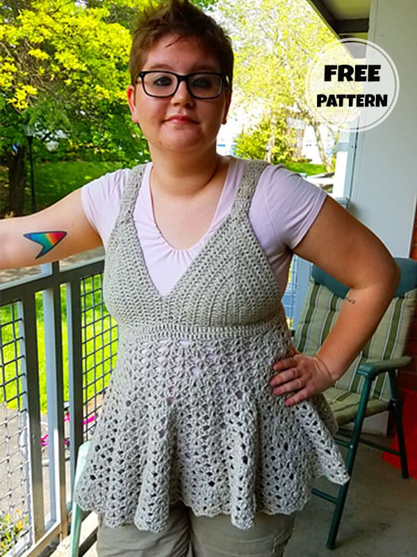 Comfy Crochet Tank Dress Pattern​ Free