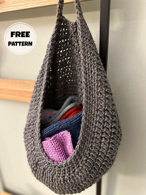 Cute Crochet Wall Basket​ Free Pattern