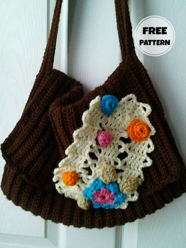 Flowers Easy Crochet Tote Bag Pattern Free