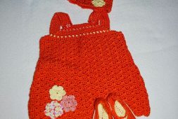 orange-crochet-baby-dress-and-hat-set-pattern-free