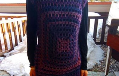 small-hole-crochet-granny-square-dress-free-pattern