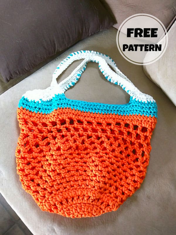 Sturdy Easy Crochet Market Bag Pattern​ Free 