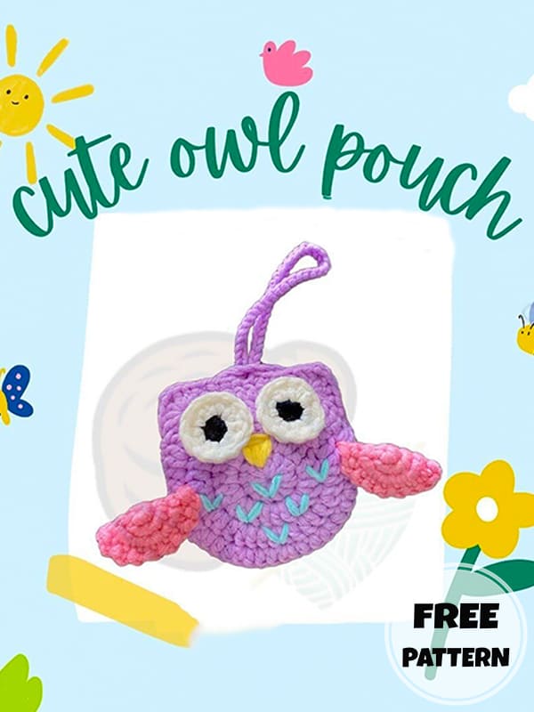 owl crochet drawstring pouch pattern (2)