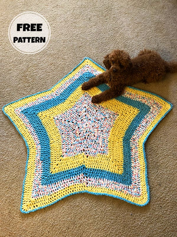 Baby Crochet Pattern For Star Blanket Free 