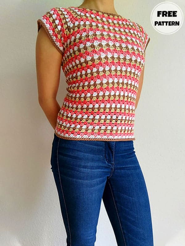 Best Summer Free Crochet Granny Top Pattern