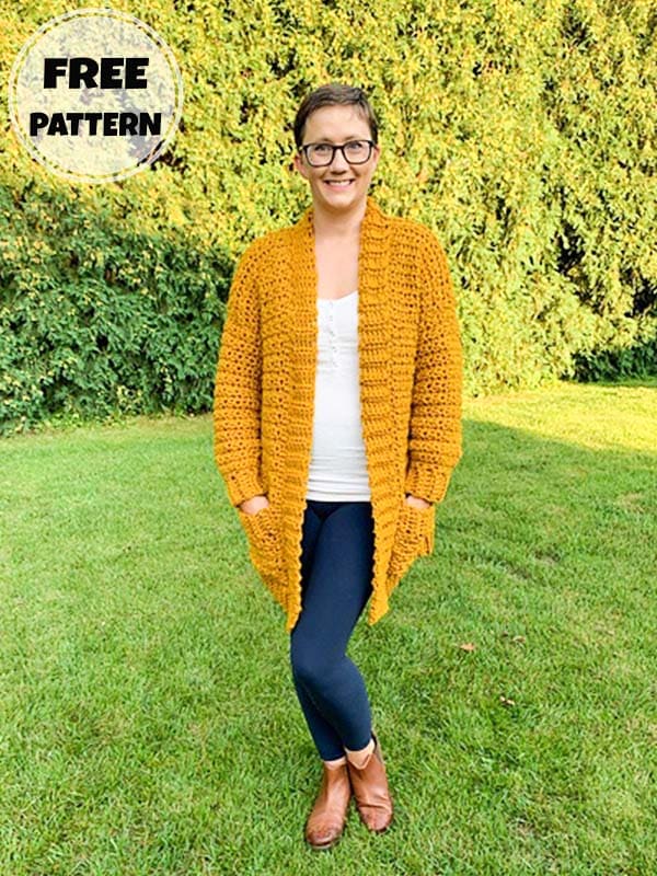 Comfy And Chunky Oversized Cardigan Crochet Pattern (2)