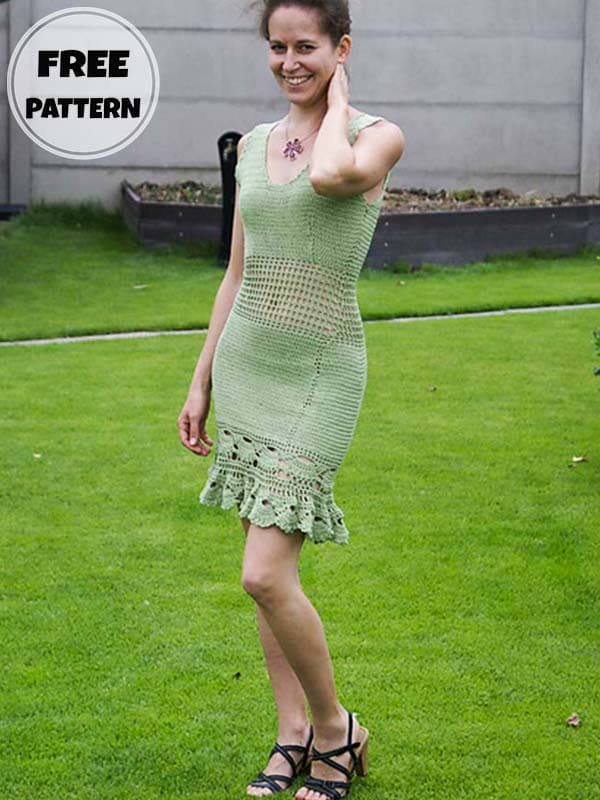 Crochet Summer Midi Dress Free Pattern (2)