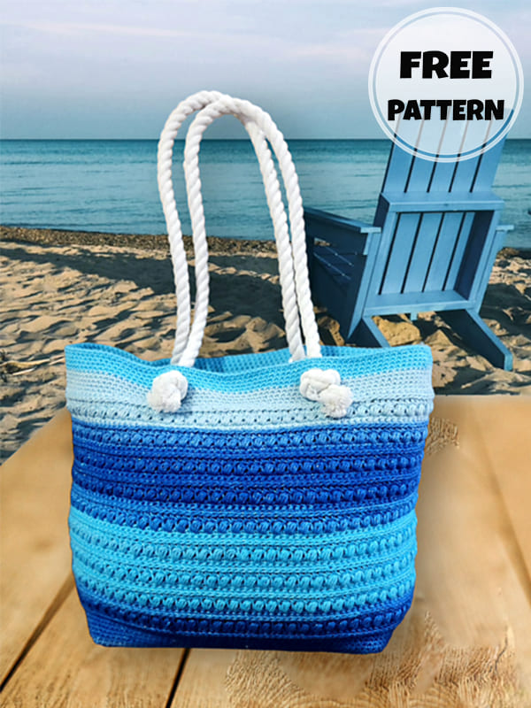 Rope Handles Crochet Shoulder Bag Free Pattern (2)