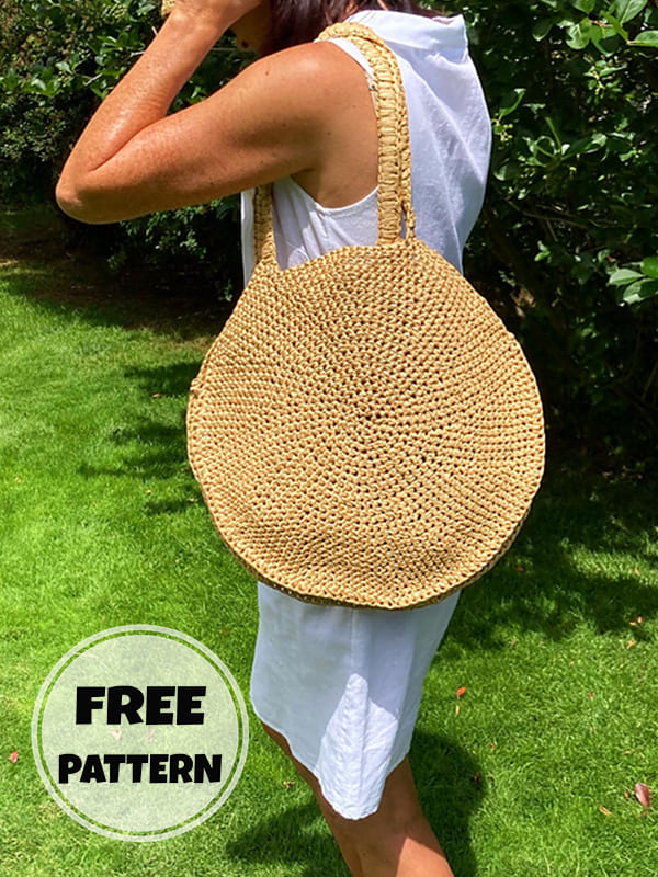 Summer Crochet Circle Bag Free Pattern (2)