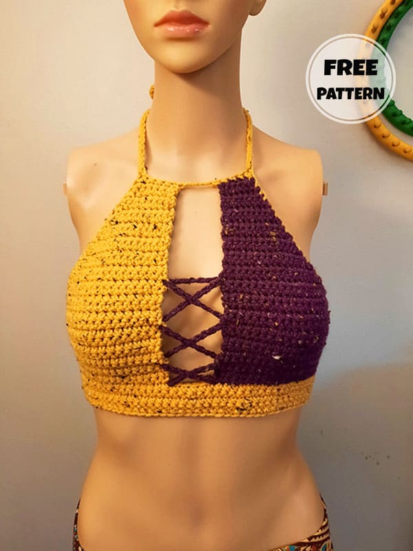 Summer Crochet Halter Top Easy Free Pattern