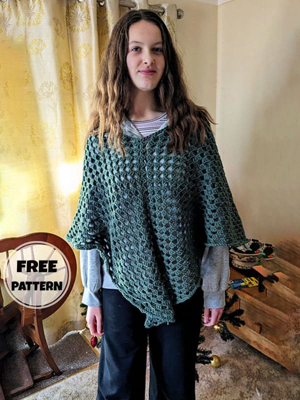 Timeless Free Poncho Crochet Pattern Easy