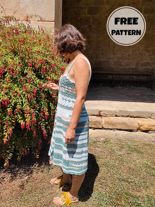 Beginner Friendly Crochet Summer Dress Free Pattern (2)