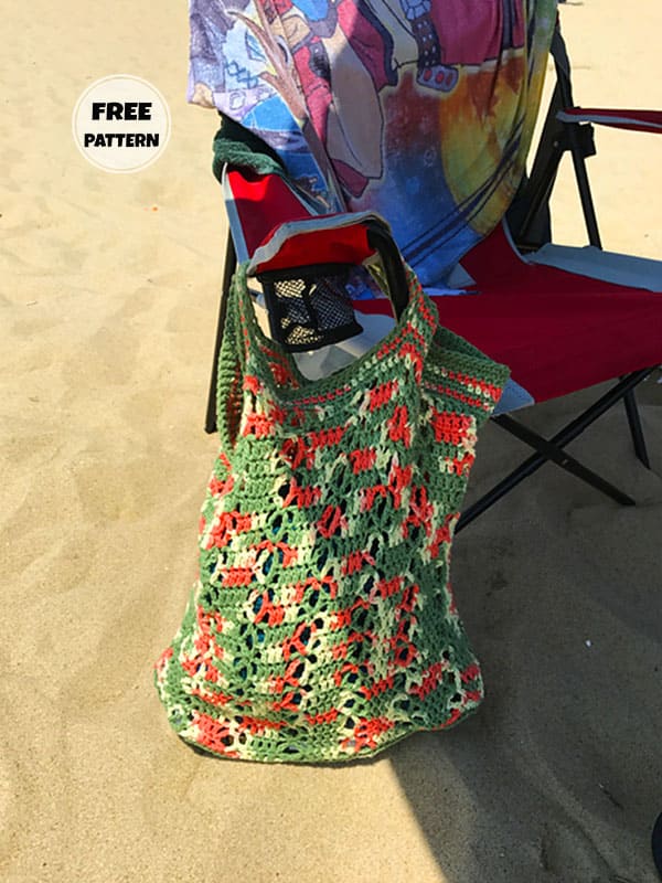 Practical Beach Bag Crochet Pattern Free