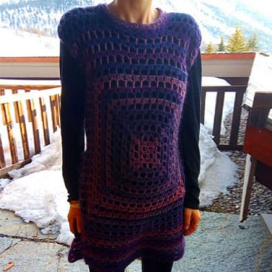 small-hole-crochet-granny-square-dress-free-pattern