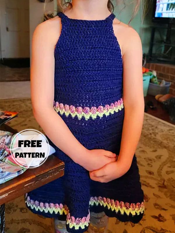 Little Tulips Crochet Baby Dress Pattern Free​